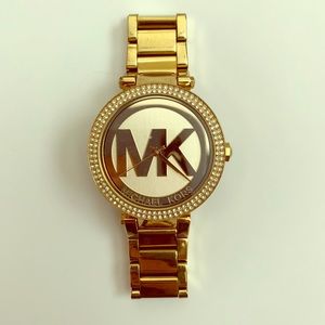 Michael Kors Gold & Diamond crystal watch
